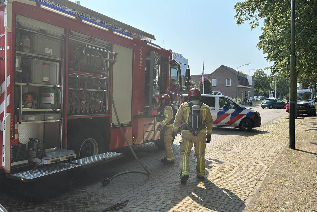 Brand in meterkast van woning