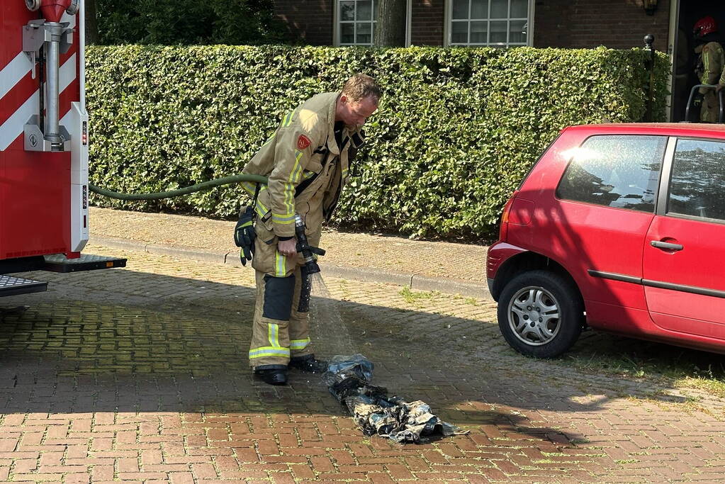 Brand in meterkast van woning