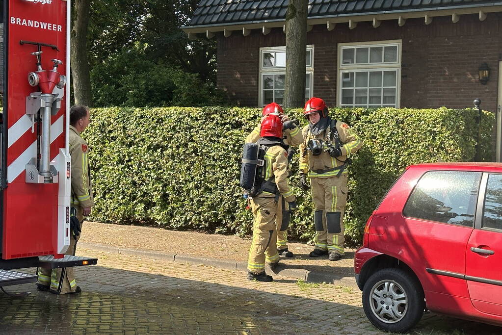 Brand in meterkast van woning