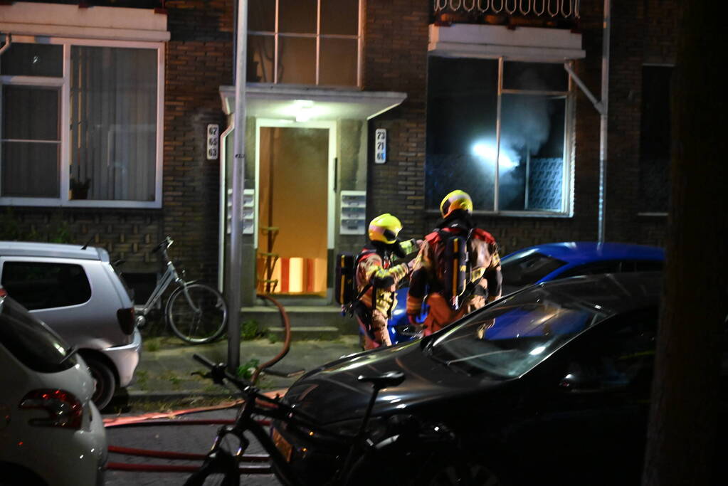 Brand in woning snel geblust