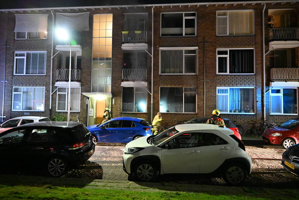 Brand in woning snel geblust