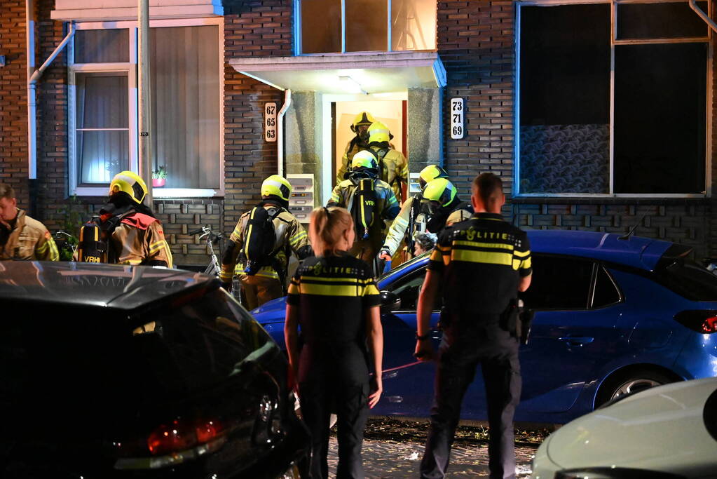 Brand in woning snel geblust