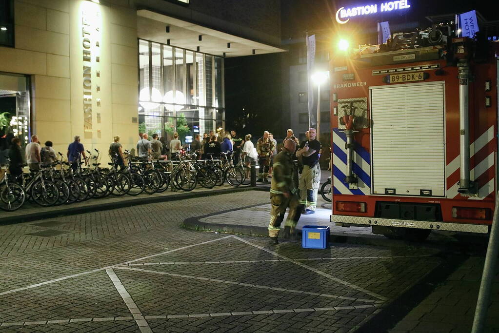 Hotelgasten ontruimd door brandmelding