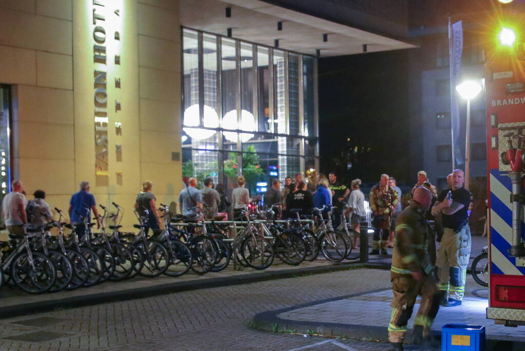 Hotelgasten ontruimd door brandmelding