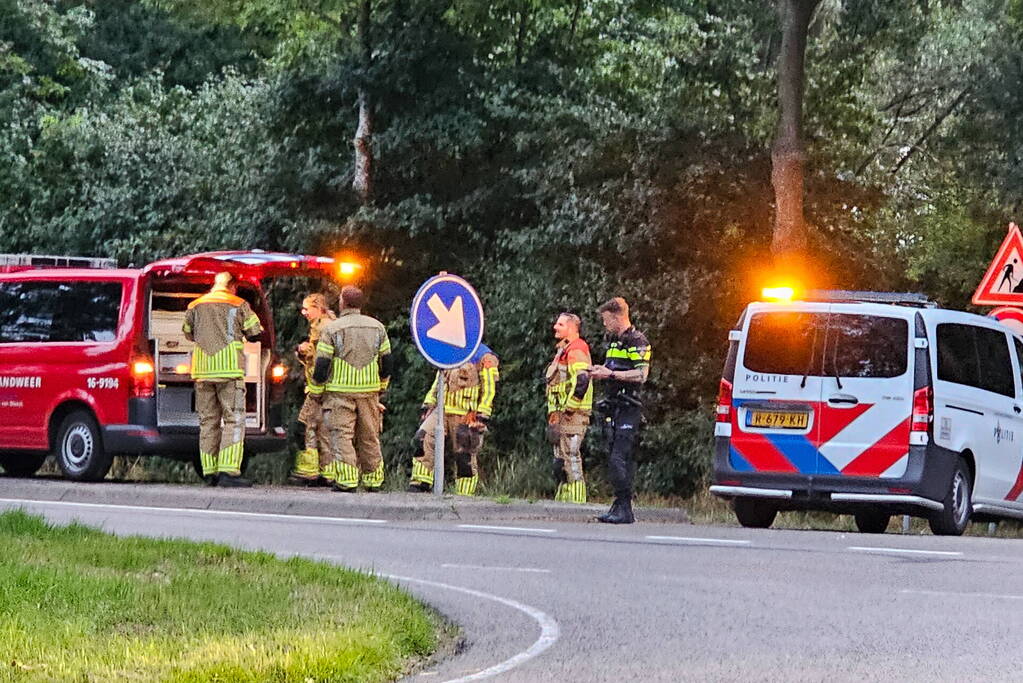 Hoofdgasleiding lek door werkzaamheden