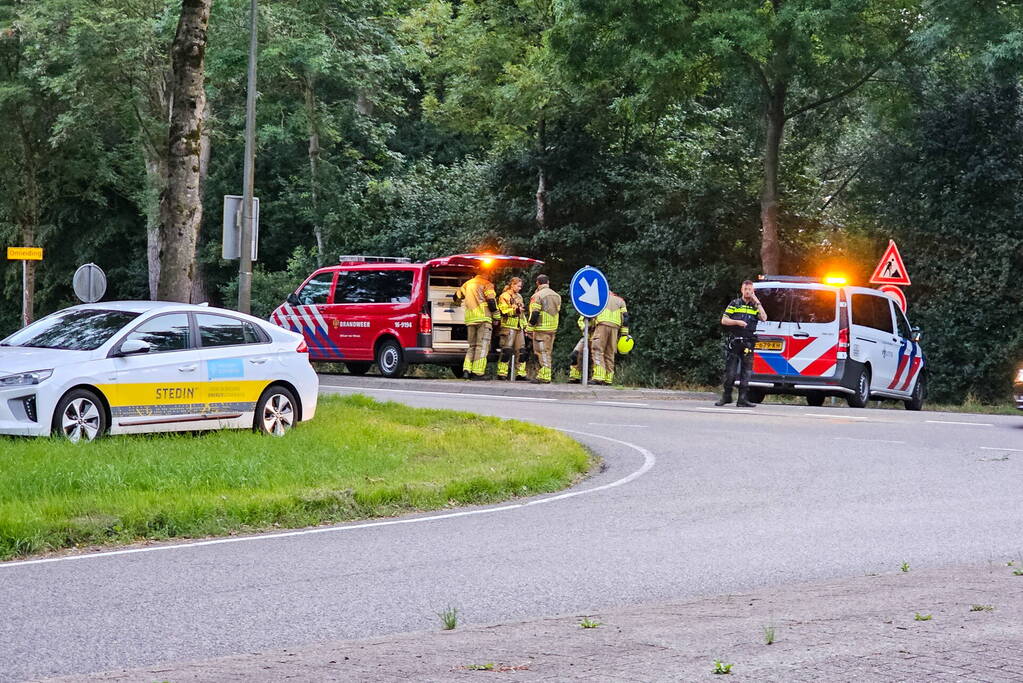 Hoofdgasleiding lek door werkzaamheden