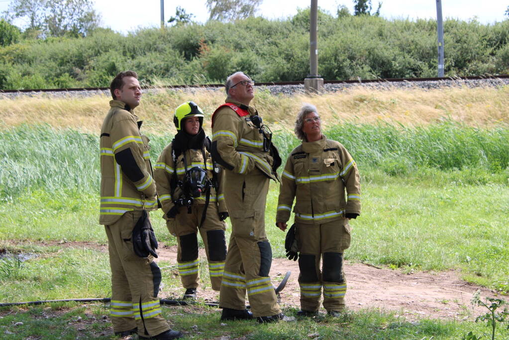 Buitenbrand in de kiem gesmoord