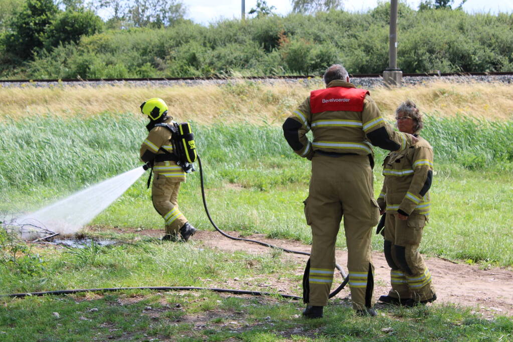 Buitenbrand in de kiem gesmoord