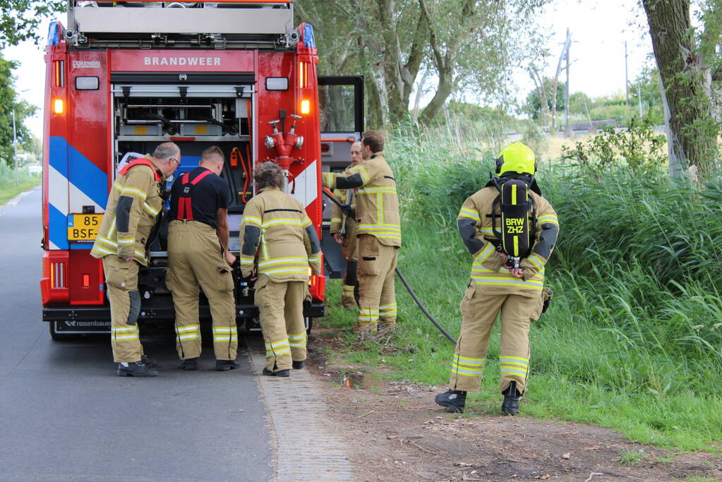 Buitenbrand in de kiem gesmoord