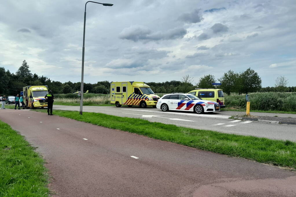 Traumahelikopter landt in sandelingenpark