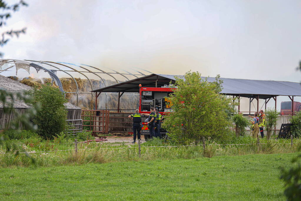 Flinke brand bij agrarisch bedrijf