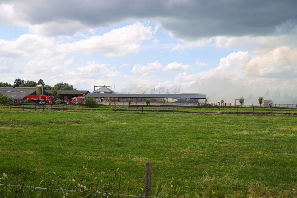 Flinke brand bij agrarisch bedrijf