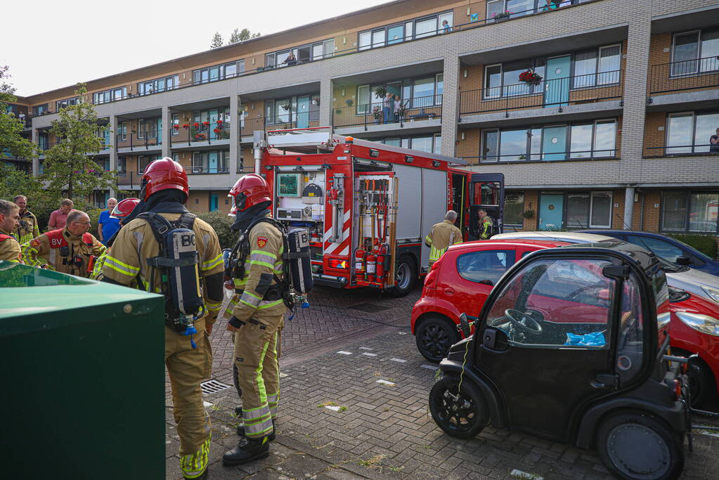 Woning vol rook door tosti-ijzer