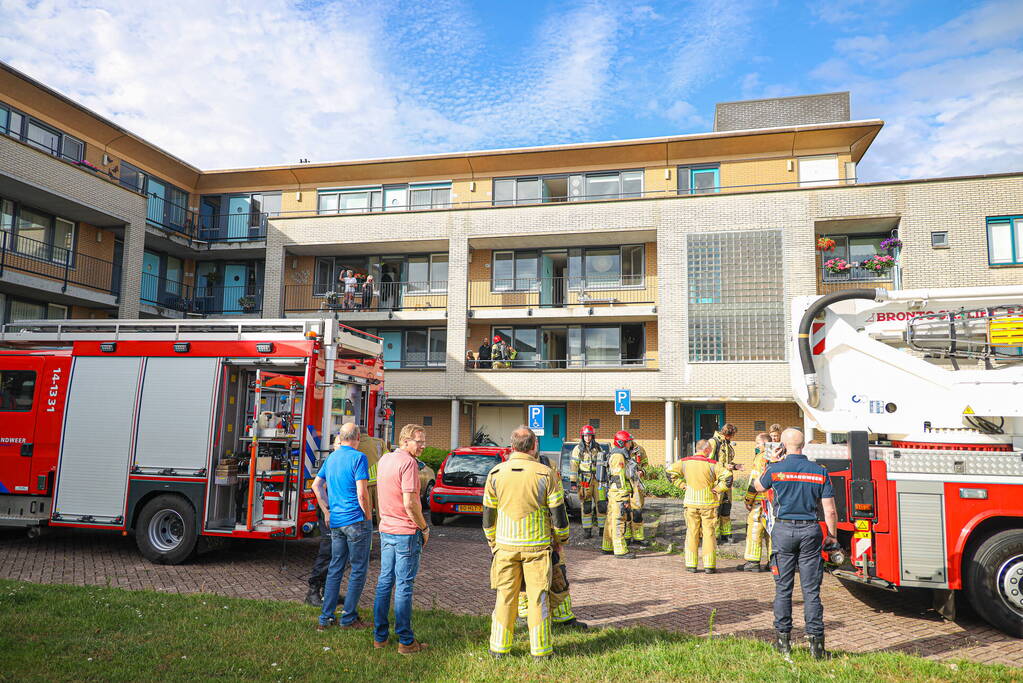 Woning vol rook door tosti-ijzer