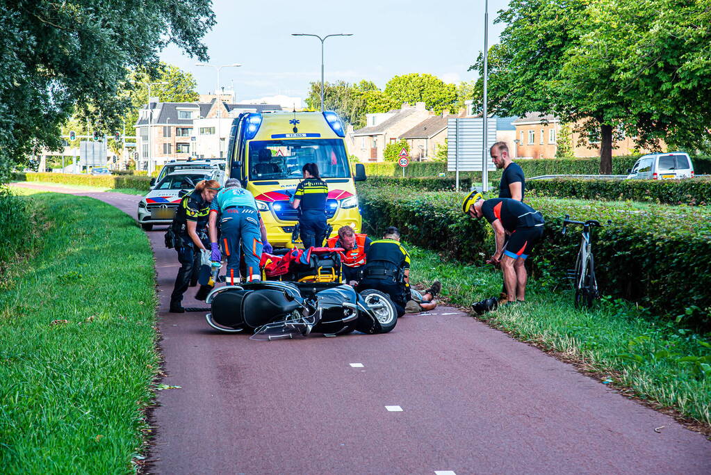 Scooterrijder ernstig gewond bij eenzijdig ongeval