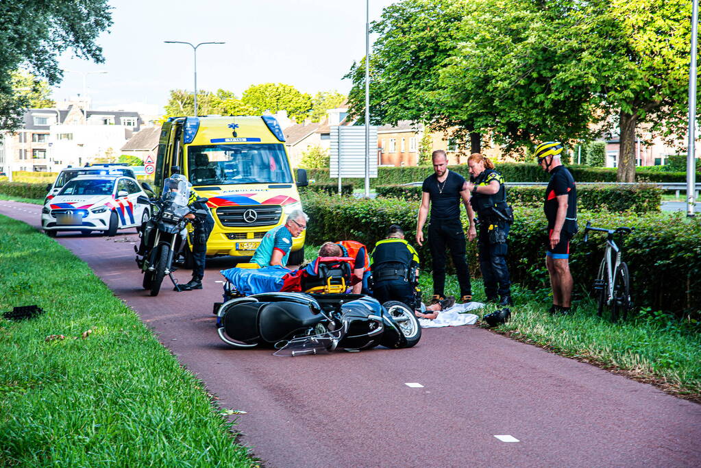 Scooterrijder ernstig gewond bij eenzijdig ongeval