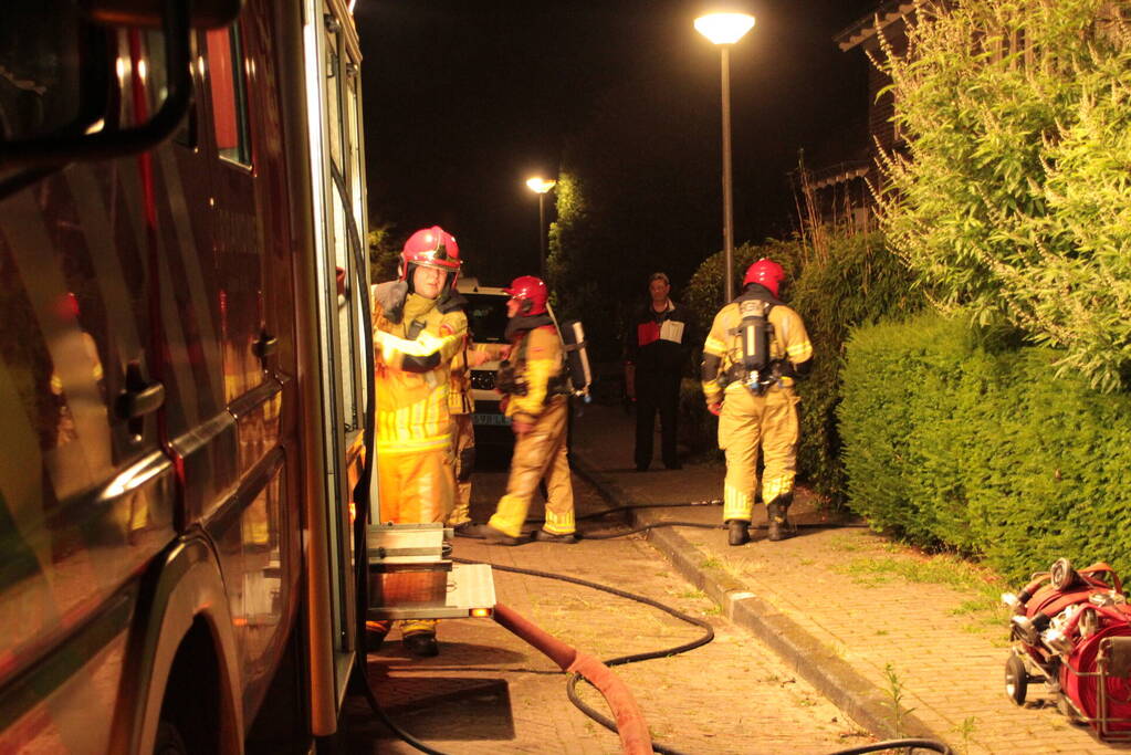 Flinke rookontwikkeling na brand in woonkamer