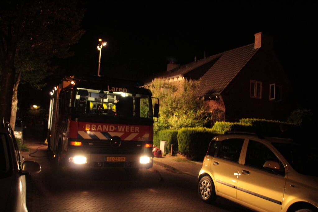 Flinke rookontwikkeling na brand in woonkamer