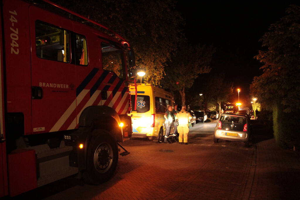 Flinke rookontwikkeling na brand in woonkamer