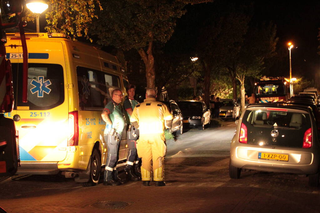 Flinke rookontwikkeling na brand in woonkamer