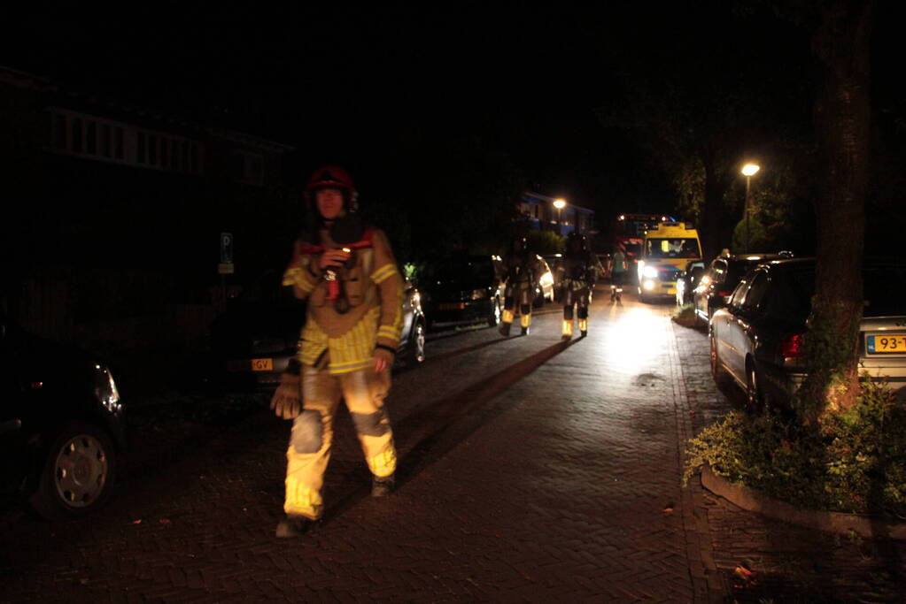 Flinke rookontwikkeling na brand in woonkamer