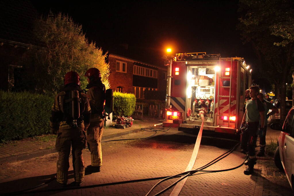 Flinke rookontwikkeling na brand in woonkamer