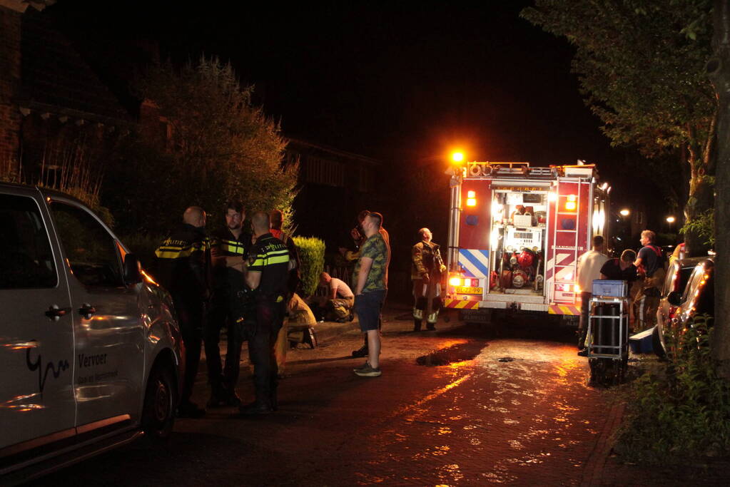 Flinke rookontwikkeling na brand in woonkamer