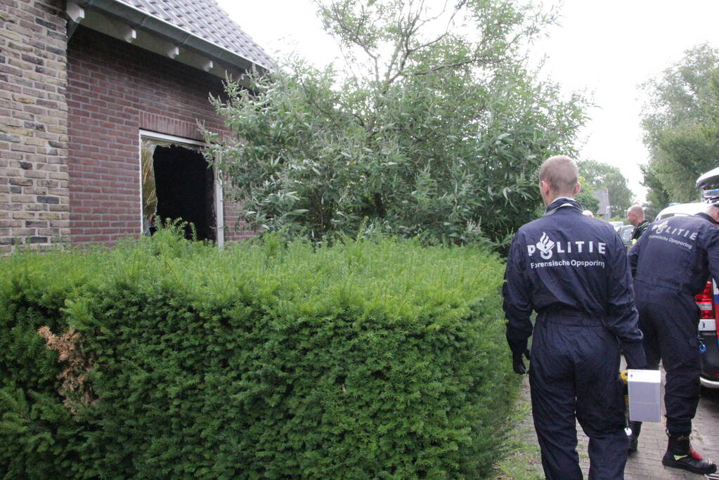 Forensisch onderzoek naar oorzaak woningbrand