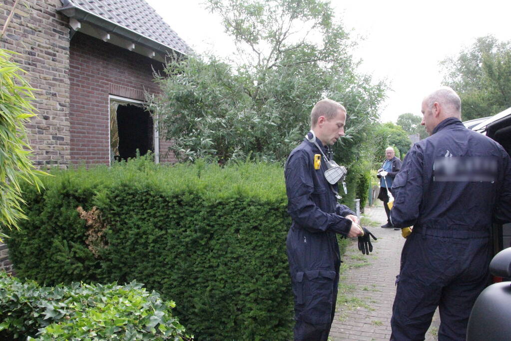 Forensisch onderzoek naar oorzaak woningbrand