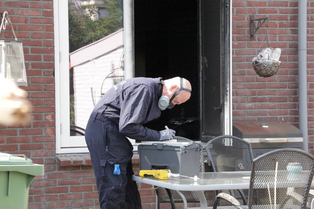 Forensisch onderzoek naar oorzaak woningbrand