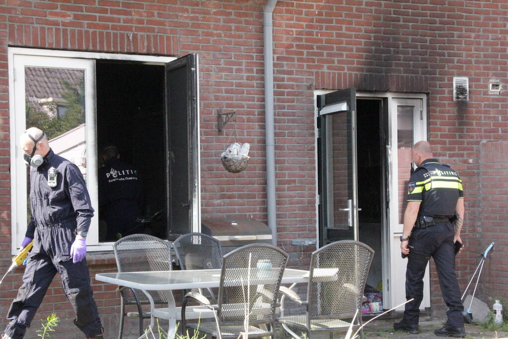 Forensisch onderzoek naar oorzaak woningbrand