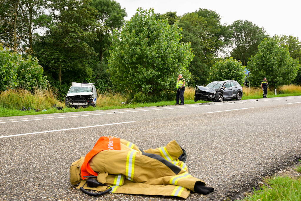 Weg afgesloten door ernstig ongeval