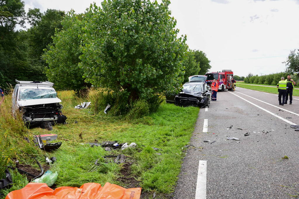 Weg afgesloten door ernstig ongeval