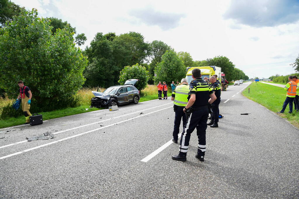 Weg afgesloten door ernstig ongeval