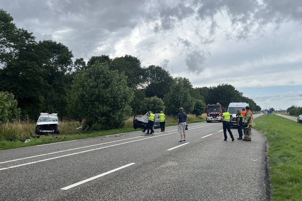 Weg afgesloten door ernstig ongeval