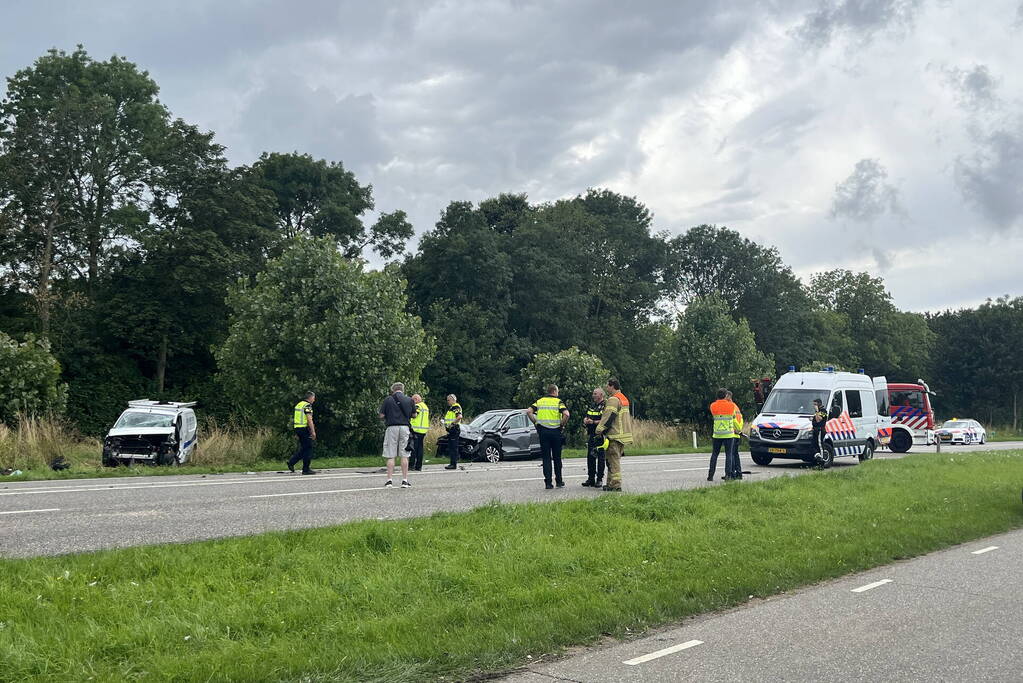 Weg afgesloten door ernstig ongeval