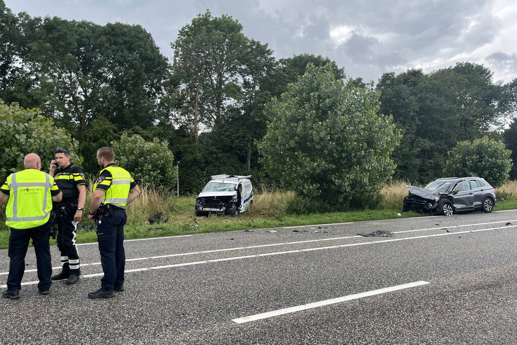 Weg afgesloten door ernstig ongeval