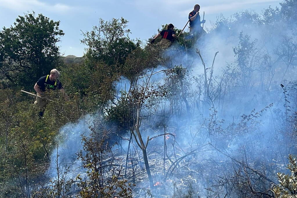 Weer natuurgebied in brand