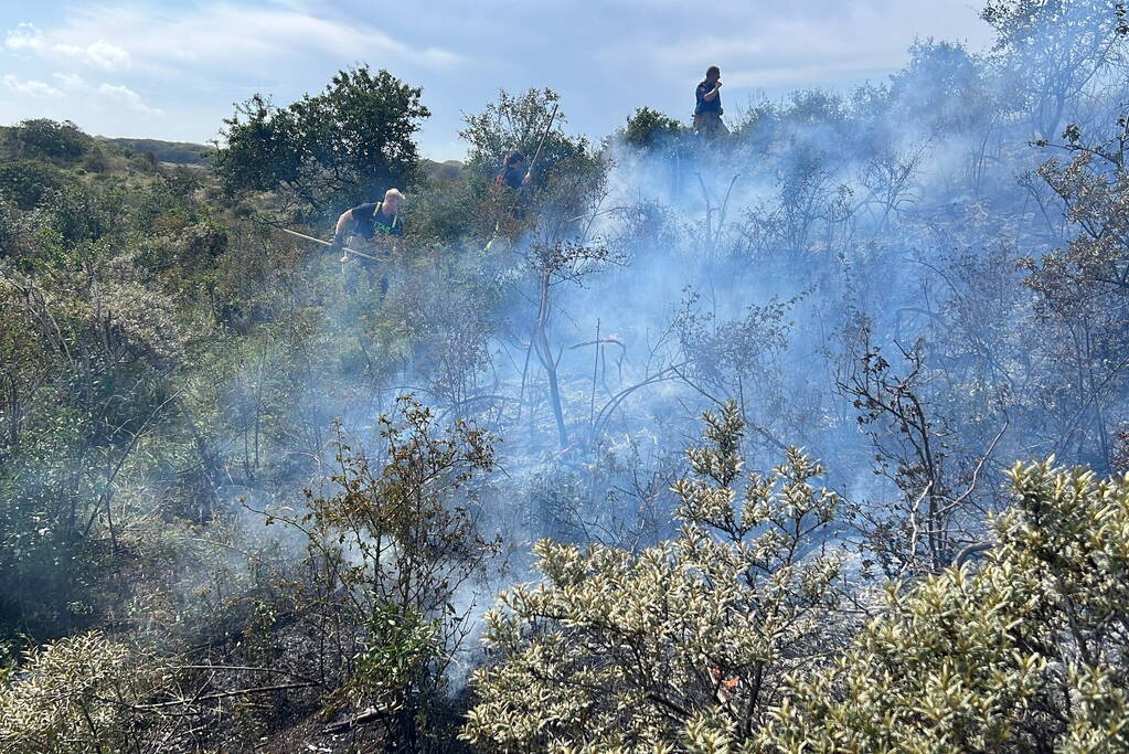 Weer natuurgebied in brand