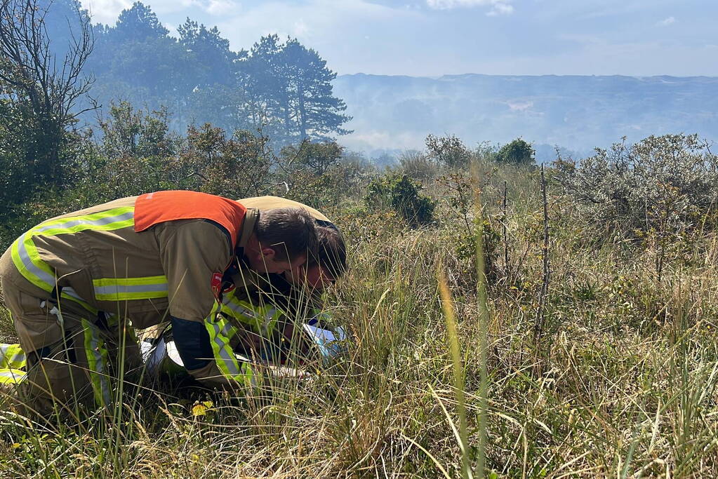 Weer natuurgebied in brand