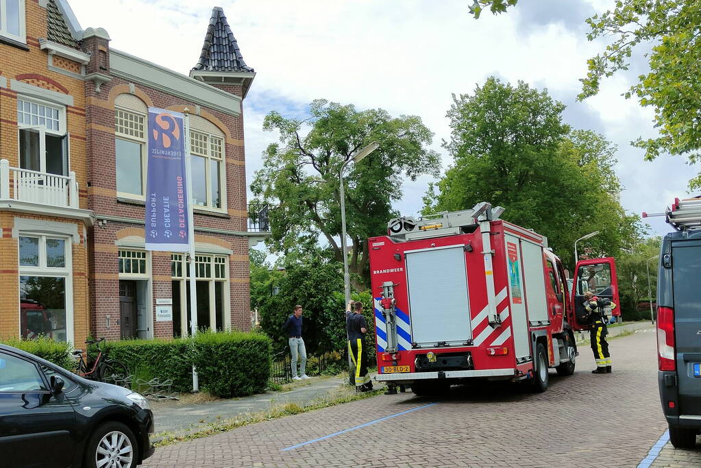 Brand in meterkast van kantoorpand