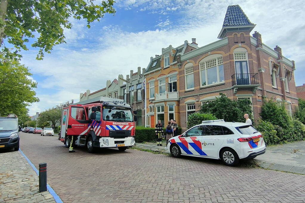 Brand in meterkast van kantoorpand