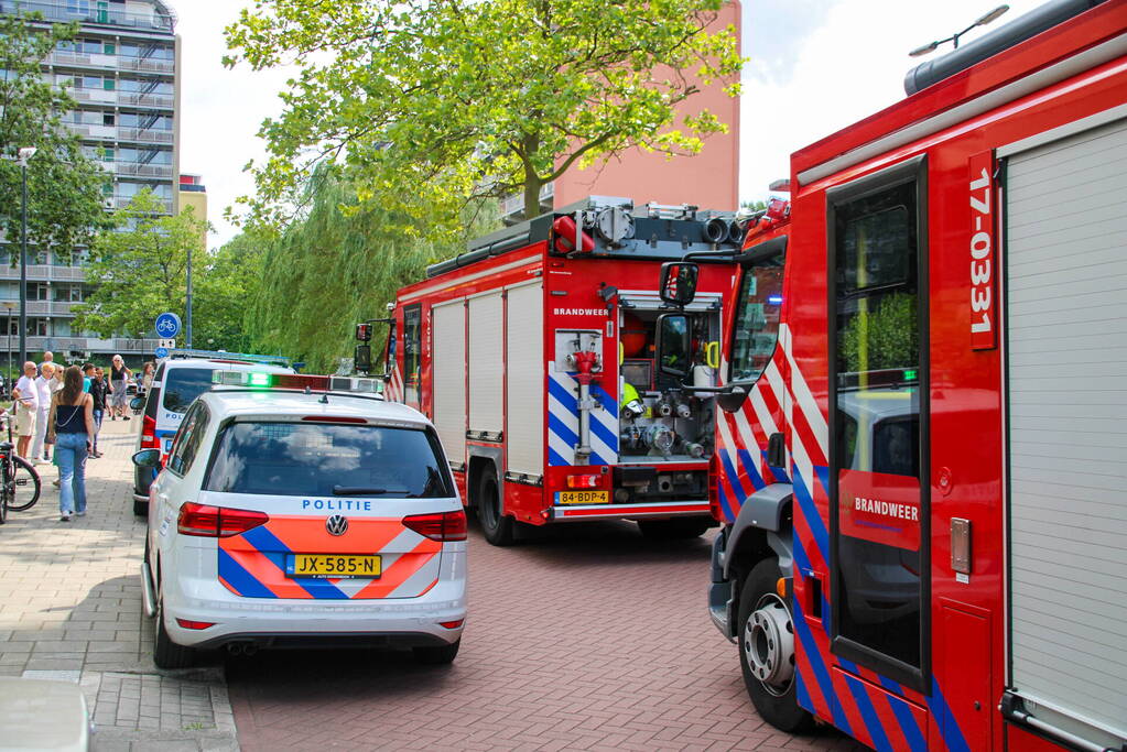 Brand op balkon Heijermansflat