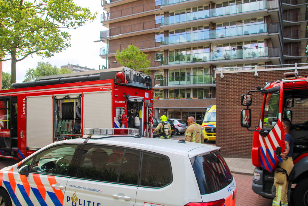 Brand op balkon Heijermansflat