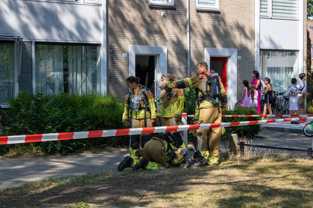 Brandweer verricht onderzoek naar gaslekkage