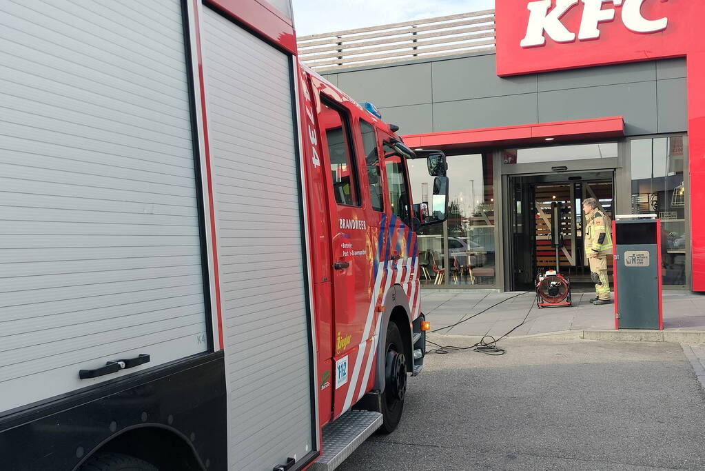 KFC ontruimd vanwege lekkage CO2 cilinder