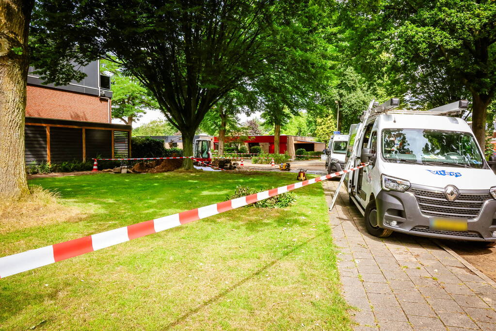 Gaslekkage tijden herstelwerkzaamheden waterlekkage