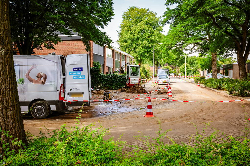 Gaslekkage tijden herstelwerkzaamheden waterlekkage