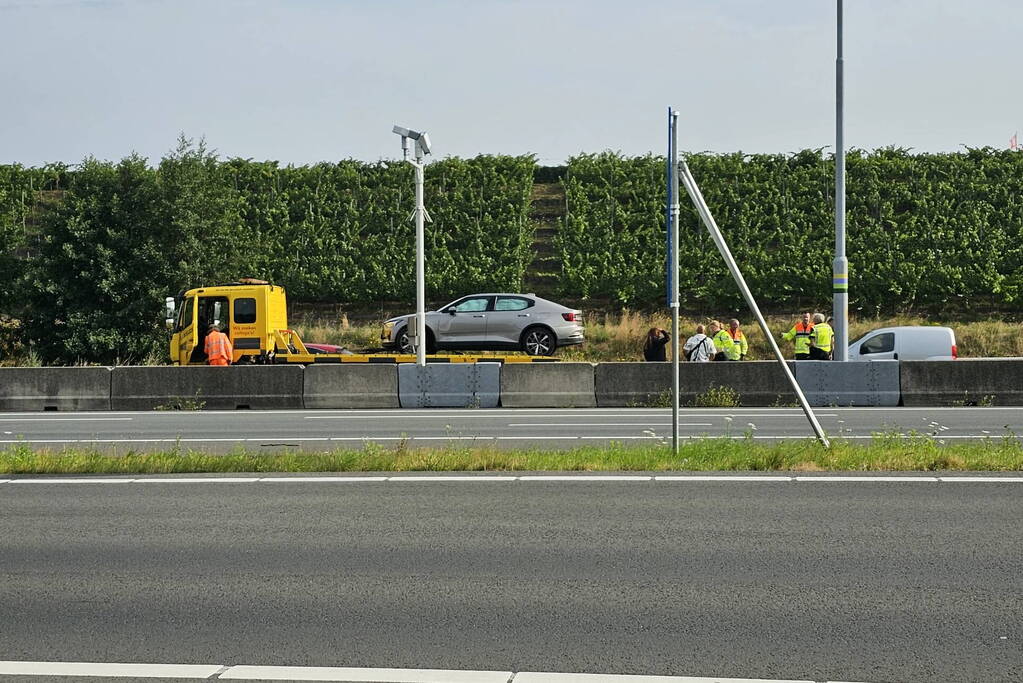 Flinke file na eenzijdige aanrijding