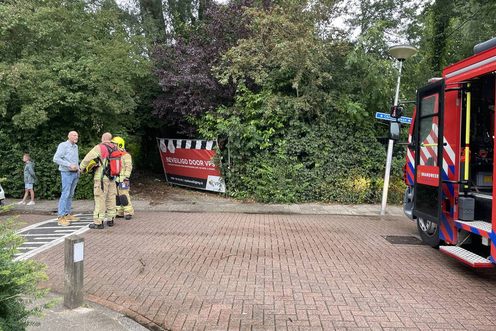 Brand bij oud leegstaand schoolgebouw